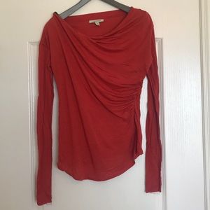 Anthropologie Bordeaux BLOODY ORANGE Shirt